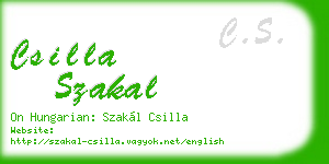 csilla szakal business card